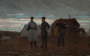 Winslow Homer Officers at Camp Benton USA oil painting artist